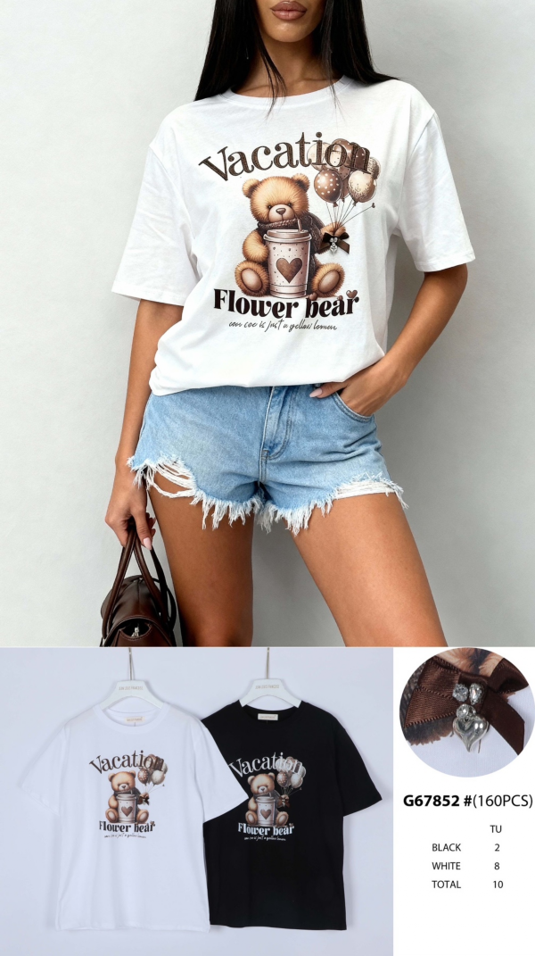 Bluzka damska (Francja produkt) Roz Standard, Mix Kolor .Paczka 10 szt